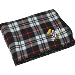 Aberdeen Fleece Blanket - Embroidered