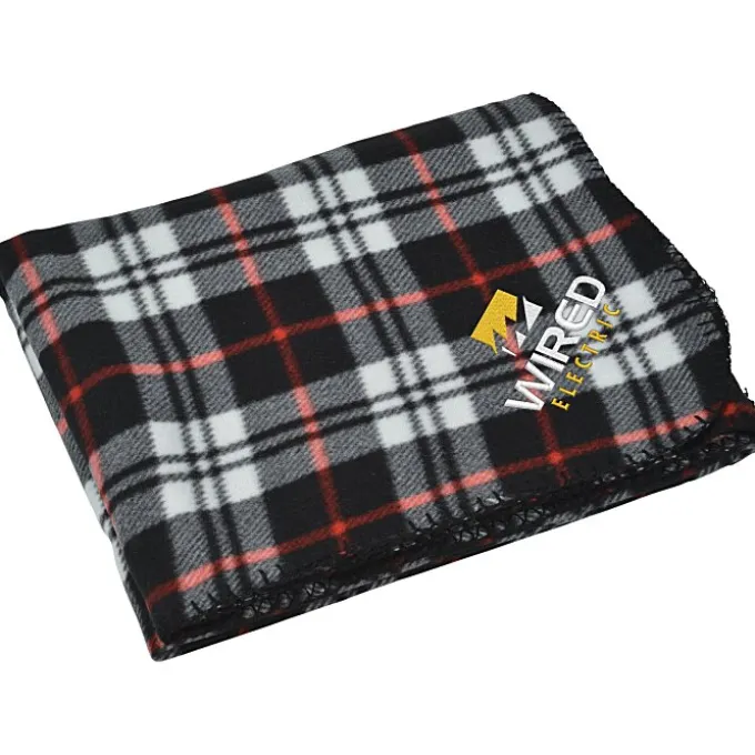Aberdeen Fleece Blanket - Embroidered