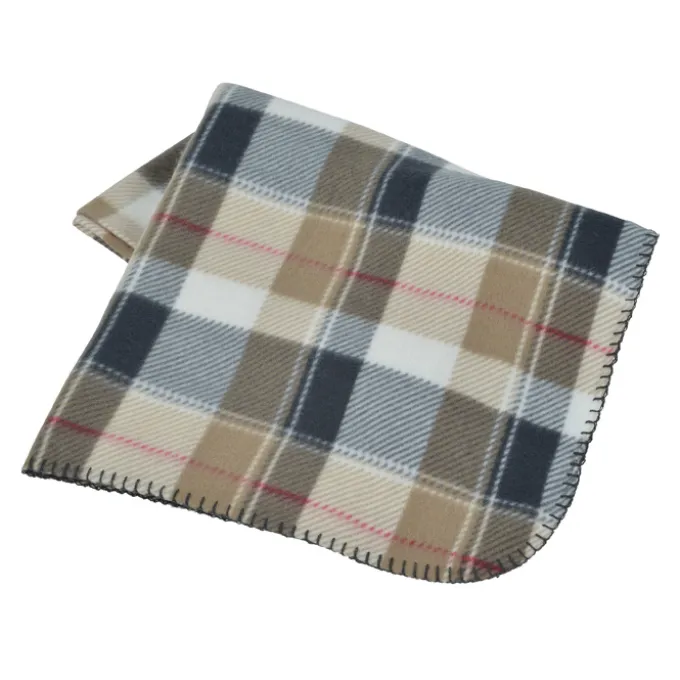 Aberdeen Fleece Blanket - Embroidered