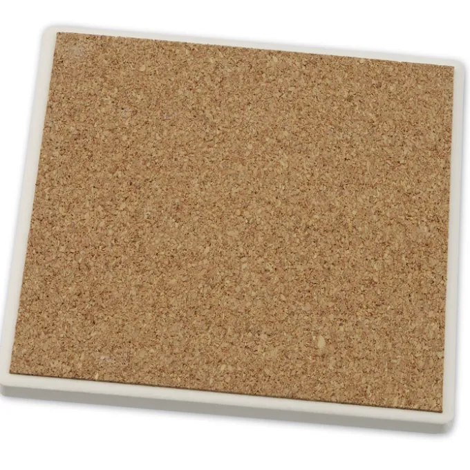 Absorbent Stone Coaster Duo - Square