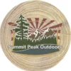 Absorbent Stone Coaster - Round - Dark Wood
