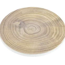 Absorbent Stone Coaster - Round - Dark Wood