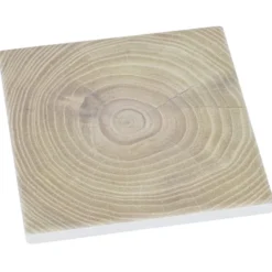 Absorbent Stone Coaster - Square - Dark Wood