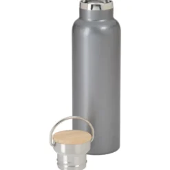 Accord Vacuum Bottle with Wood Lid - 21 oz - 24 hr