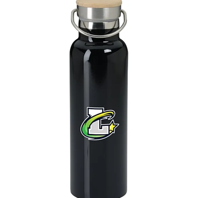 Accord Vacuum Bottle with Wood Lid - 21 oz - Full Color