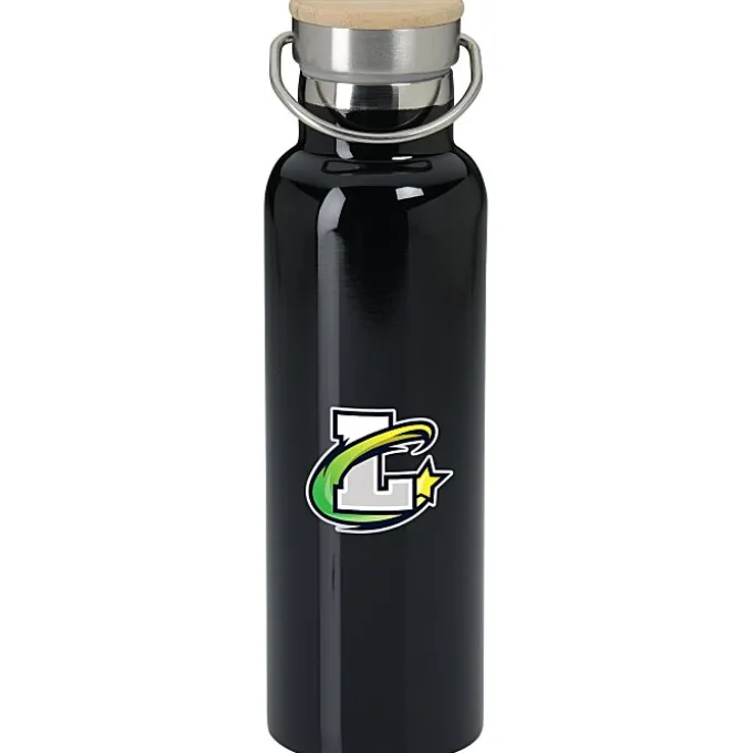 Accord Vacuum Bottle with Wood Lid - 21 oz - Full Color