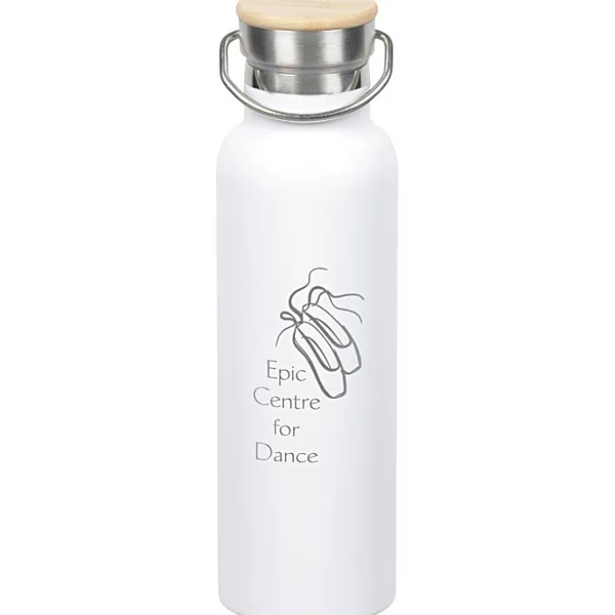 Accord Vacuum Bottle with Wood Lid - 21 oz - Laser Engraved - 24 hr