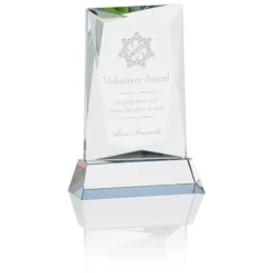 Achievement Crystal Award - 6 inches - 24 hr