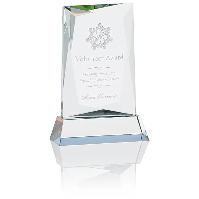 Achievement Crystal Award - 6 inches - 24 hr