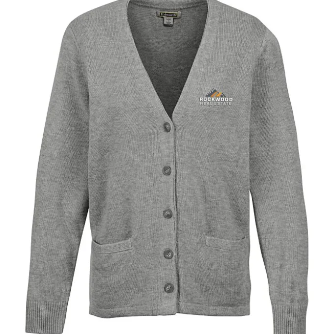 Acrylic V-Neck Cardigan - Ladies' - 24 hr
