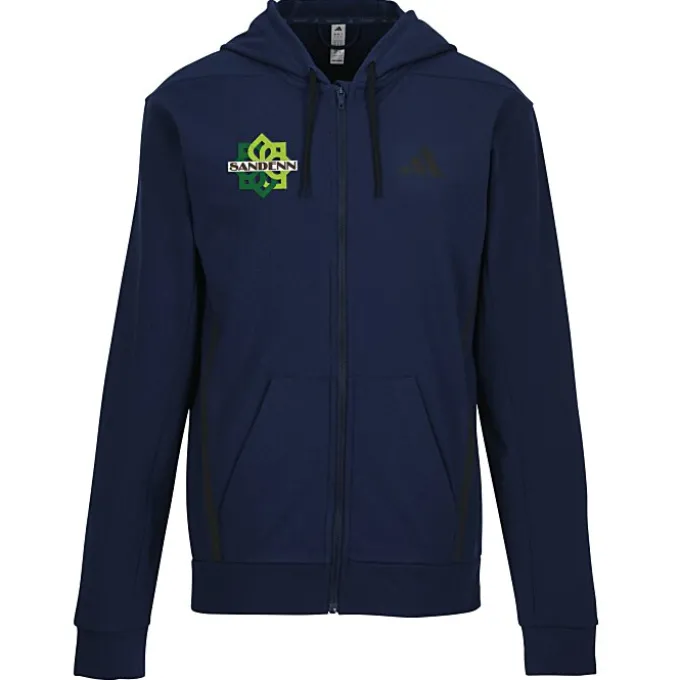 adidas Game & Go Fleece Full-Zip Hooded Sweatshirt - Men's