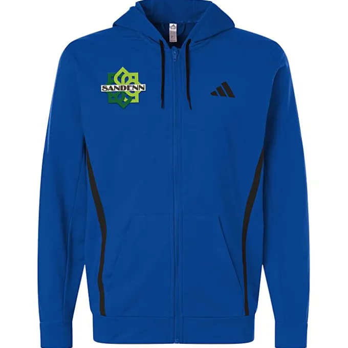 adidas Game & Go Fleece Full-Zip Hooded Sweatshirt - Men's