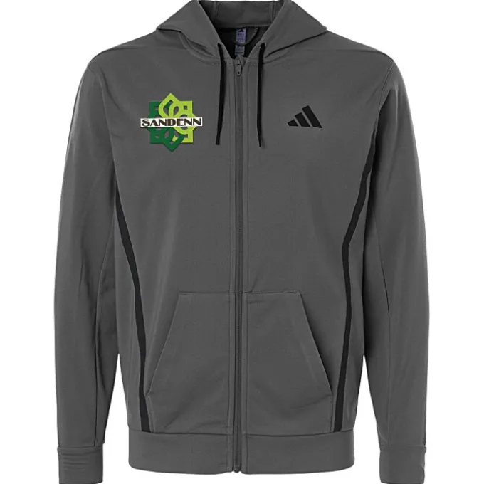 adidas Game & Go Fleece Full-Zip Hooded Sweatshirt - Men's