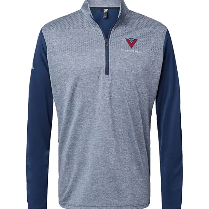 adidas Heather Block Print 1/4-Zip Pullover