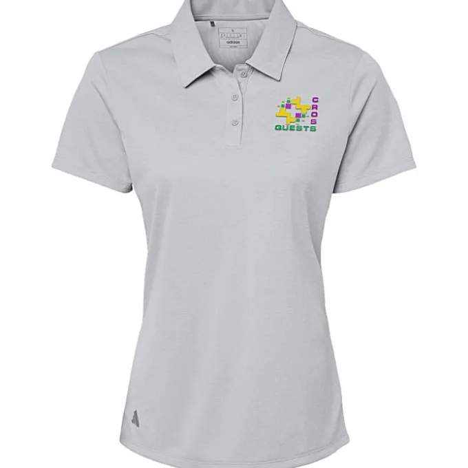 adidas Heathered Polo - Ladies'