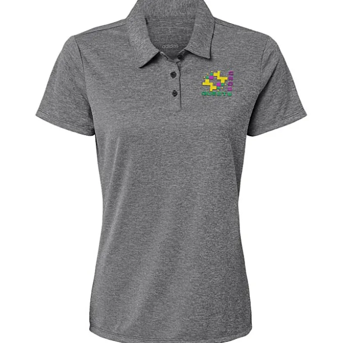 adidas Heathered Polo - Ladies'