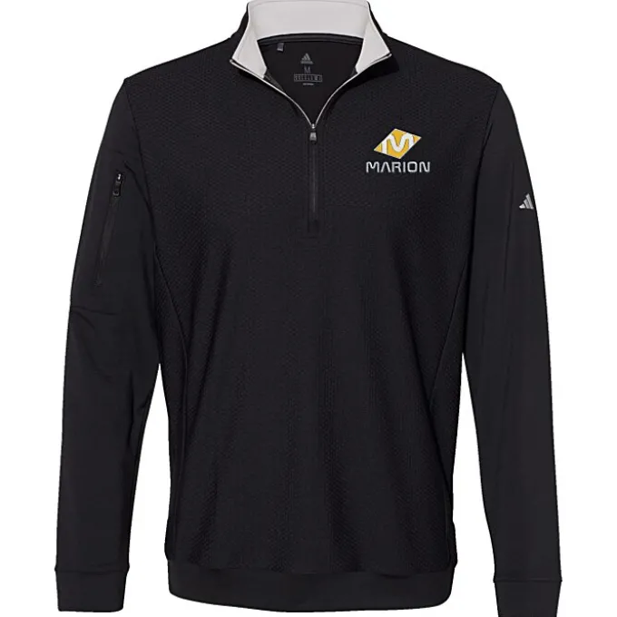 adidas Performance Textured 1/4-Zip Pullover