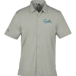 adidas Short Sleeve Button-Down Shirt