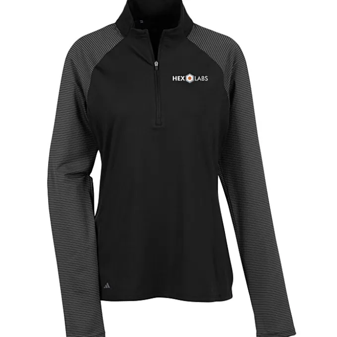 adidas Stripe Block 1/4-Zip Pullover - Ladies'