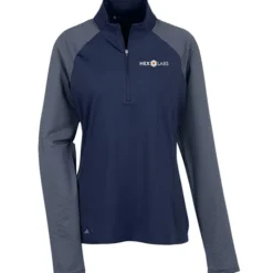 adidas Stripe Block 1/4-Zip Pullover - Ladies'