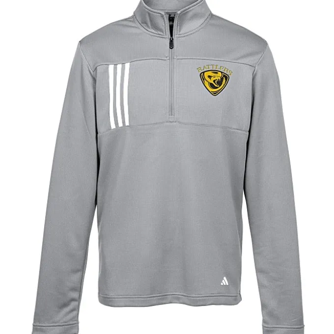 adidas 3-Stripes Double Knit 1/4-Zip Pullover - Men's