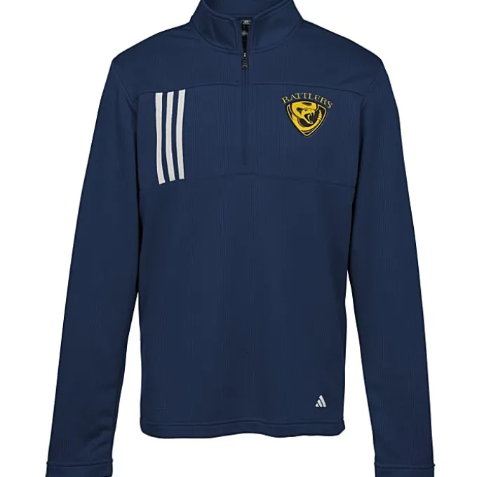 adidas 3-Stripes Double Knit 1/4-Zip Pullover - Men's