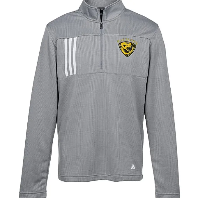 adidas 3-Stripes Double Knit 1/4-Zip Pullover - Men's