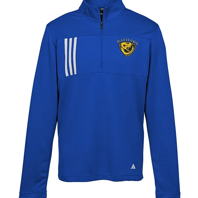 adidas 3-Stripes Double Knit 1/4-Zip Pullover - Men's