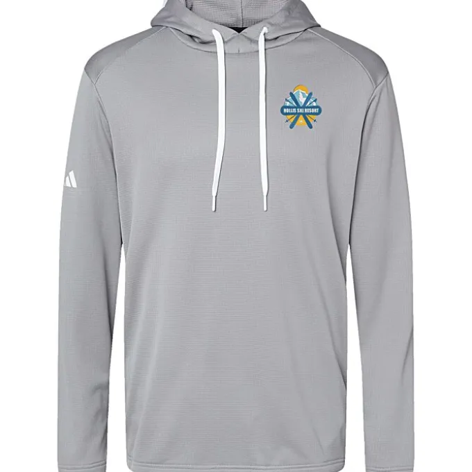 adidas Textured Mixed Media Hoodie