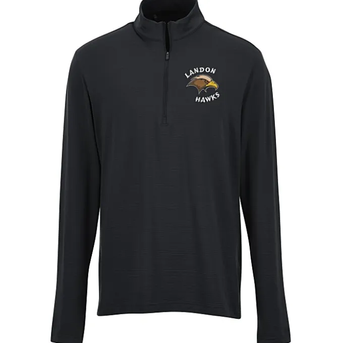 adidas Textured Stripe 1/4-Zip Pullover - Men's