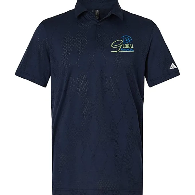 adidas Ultimate365 Textured Diamond Jacquard Polo