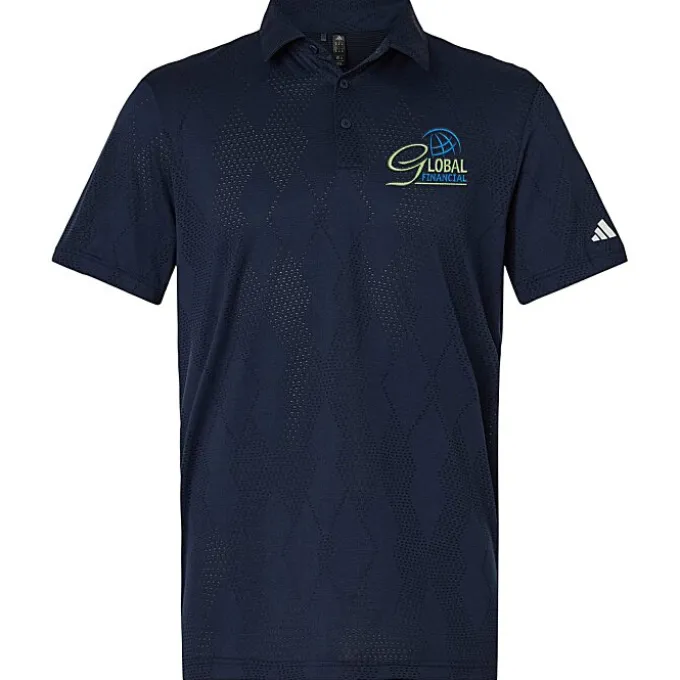 adidas Ultimate365 Textured Diamond Jacquard Polo