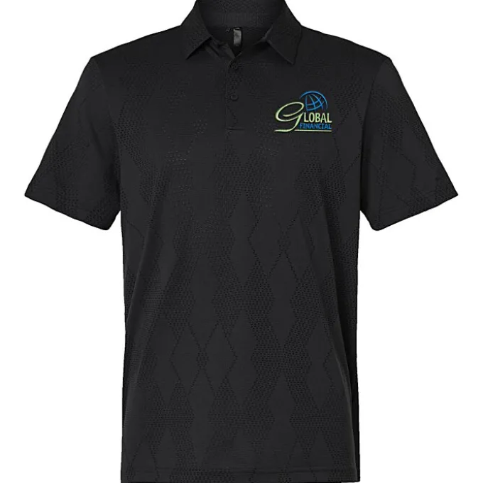 adidas Ultimate365 Textured Diamond Jacquard Polo