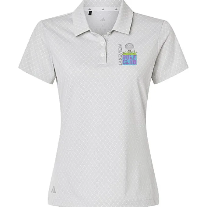 adidas 4-Way Stretch Printed Polo - Ladies'