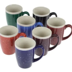 Adobe Ceramic Mug - 14 oz - Deep Etch