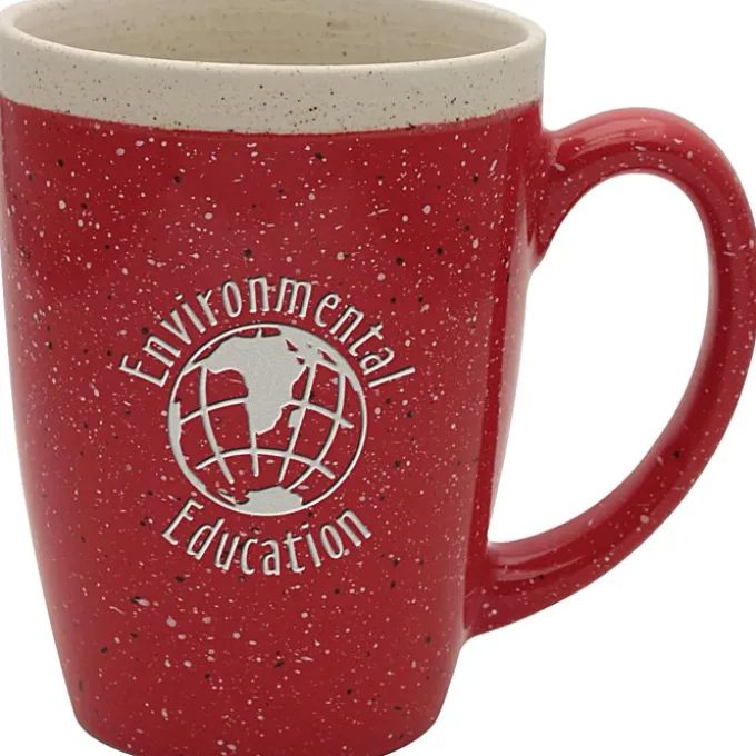 Adobe Ceramic Mug - 14 oz - Deep Etch