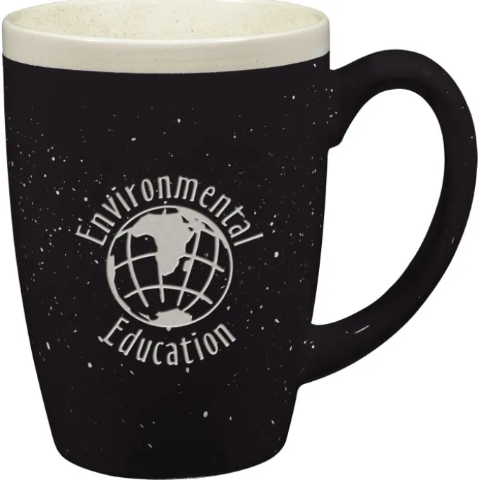 Adobe Ceramic Mug - 14 oz - Deep Etch