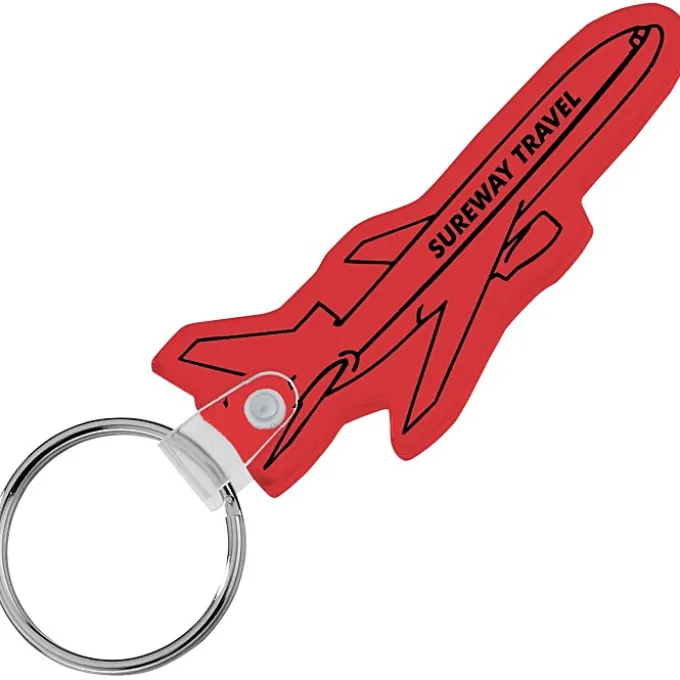 Airplane Soft Keychain - Translucent