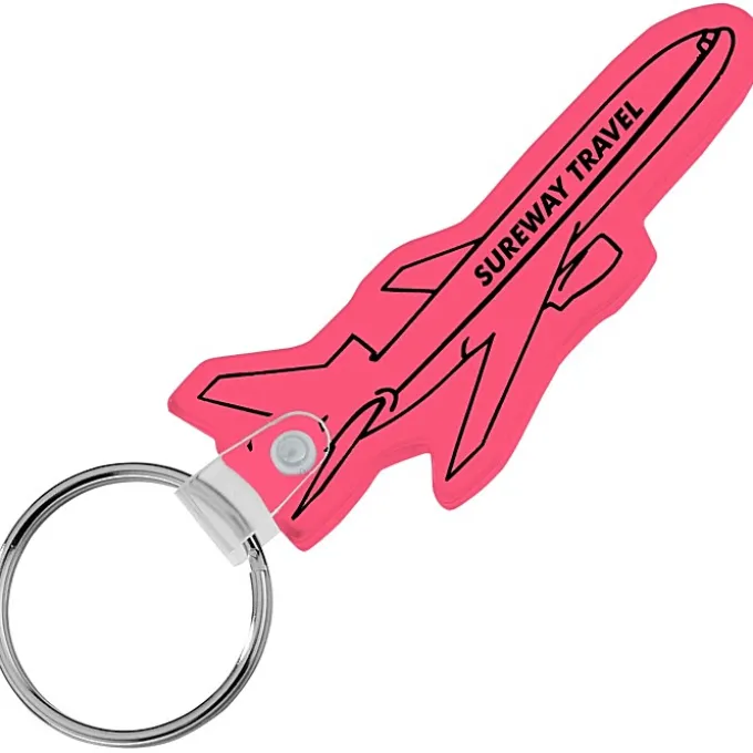 Airplane Soft Keychain - Translucent