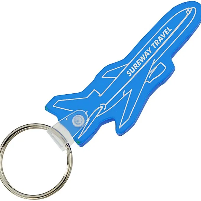 Airplane Soft Keychain - Translucent