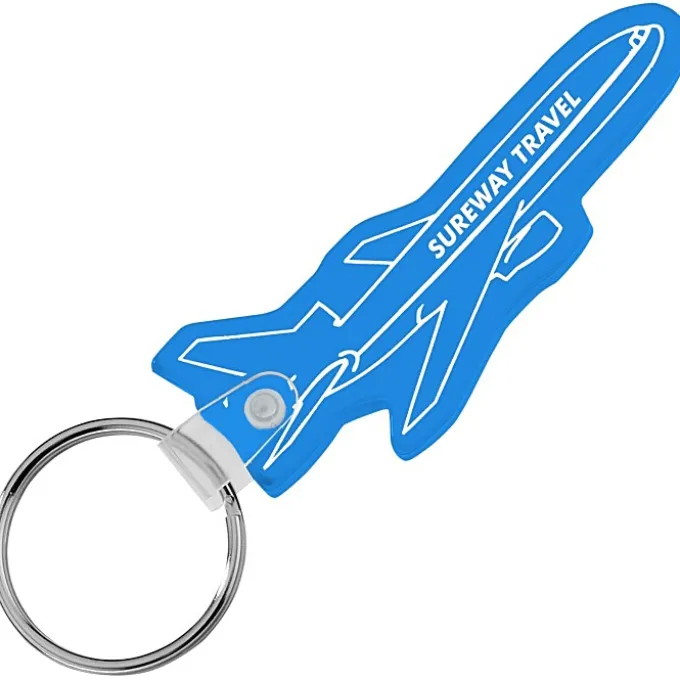 Airplane Soft Keychain - Translucent