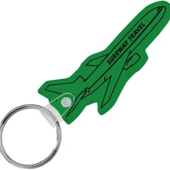 Airplane Soft Keychain - Translucent