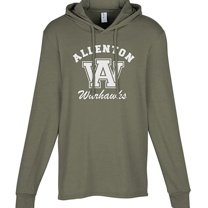 Allmade Tri-Blend Hooded Long Sleeve T-Shirt
