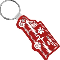 Ambulance Soft Keychain - Translucent