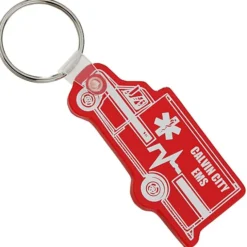 Ambulance Soft Keychain - Translucent