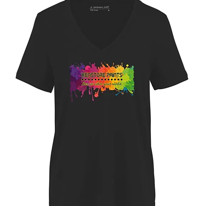 American Giant Classic Cotton V-Neck T-Shirt - Ladies' - Full Color