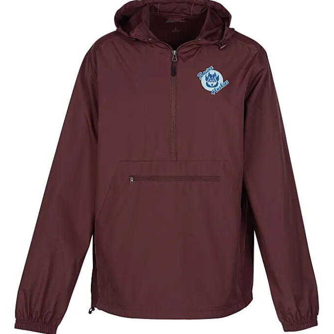 Anorack 1/2-Zip Hooded Packable Jacket