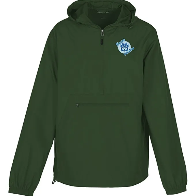 Anorack 1/2-Zip Hooded Packable Jacket