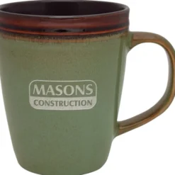 Antigua Reactive Glaze Mug - 12 oz - Deep Etch