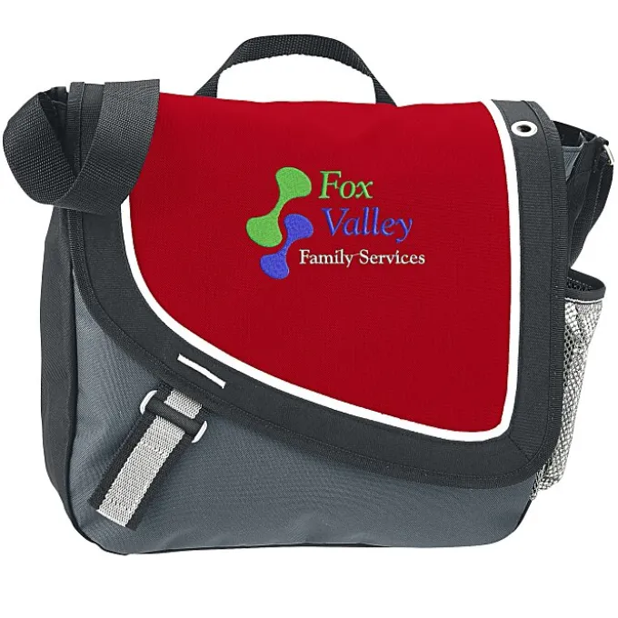 A Step Ahead Messenger Bag - Embroidered